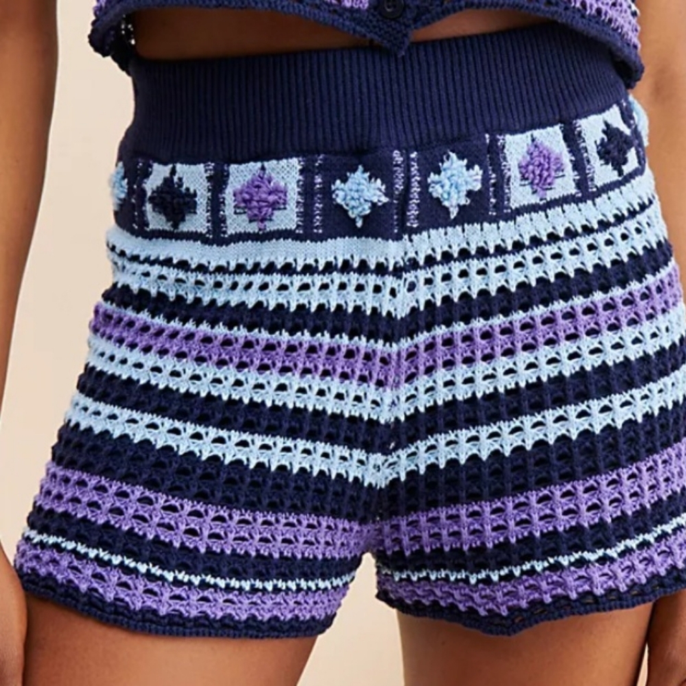 FREE PEOPLE 4SI3NNA DORIS KNIT SHORTS
